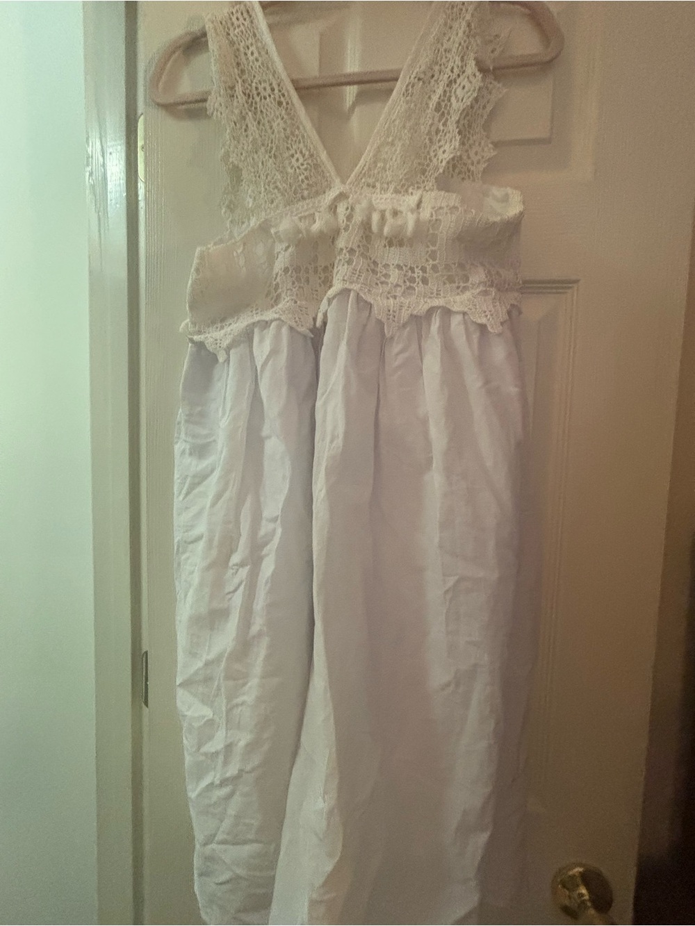 Place Nationale White Lace dress from Anthropologie